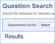 Search the database of 2000 interviewer questions